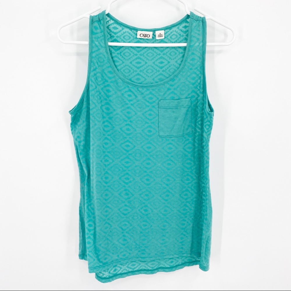 Cato Aqua Green Pocket Tank Size Medium